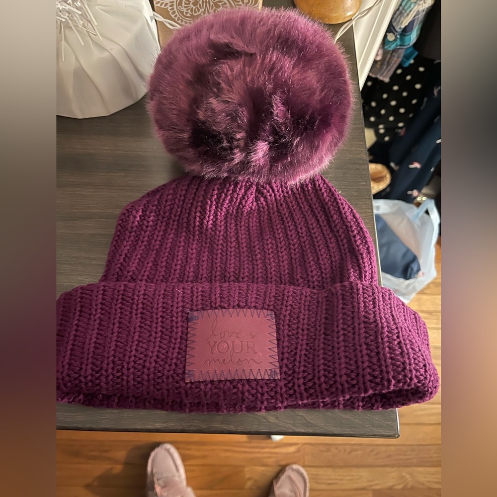 Love Your Melon mega pom beanie